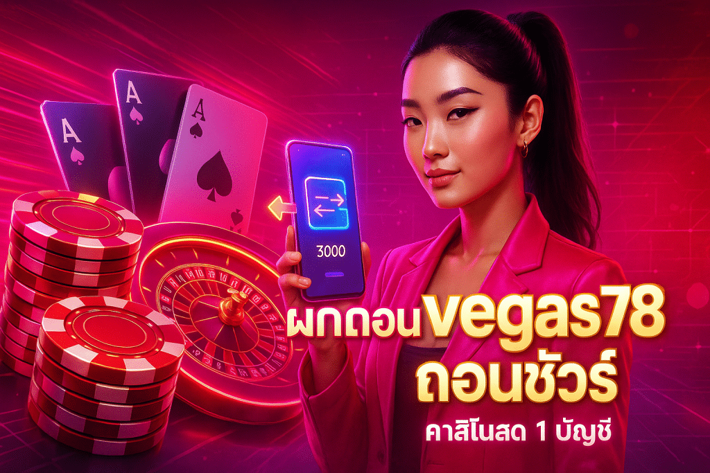 ฝากถอน vegas78 ถอนชัวร์